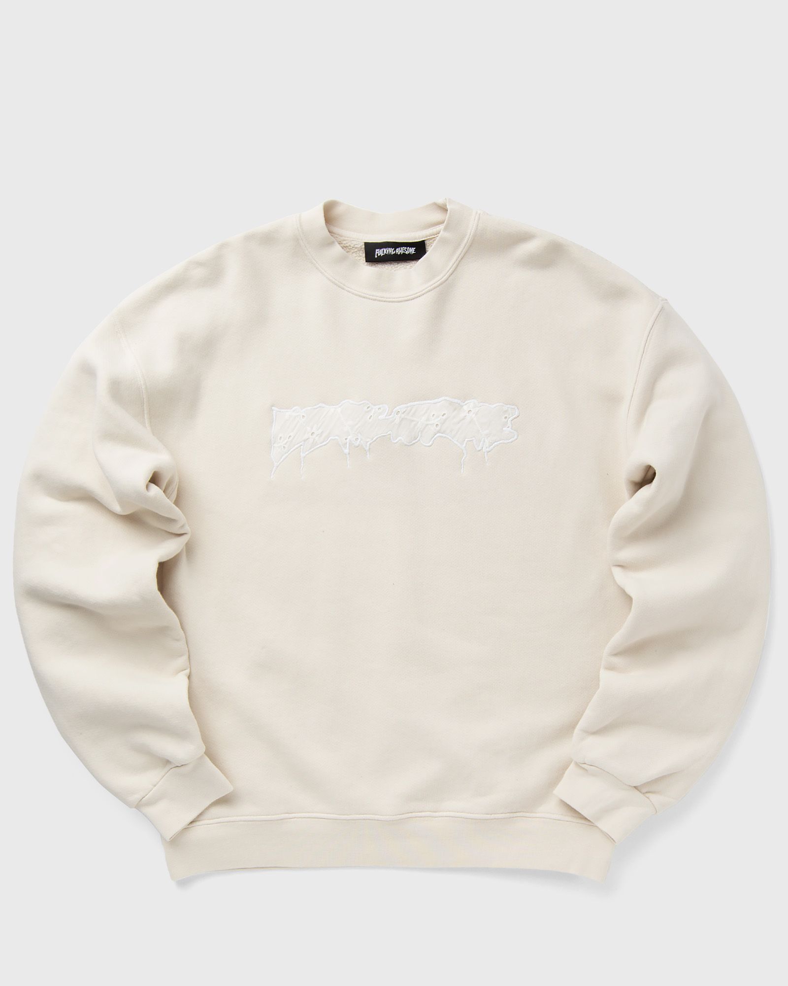 Fucking Awesome Doily Stamp Crewneck men Sweatshirts beige in Größe:L von Fucking Awesome