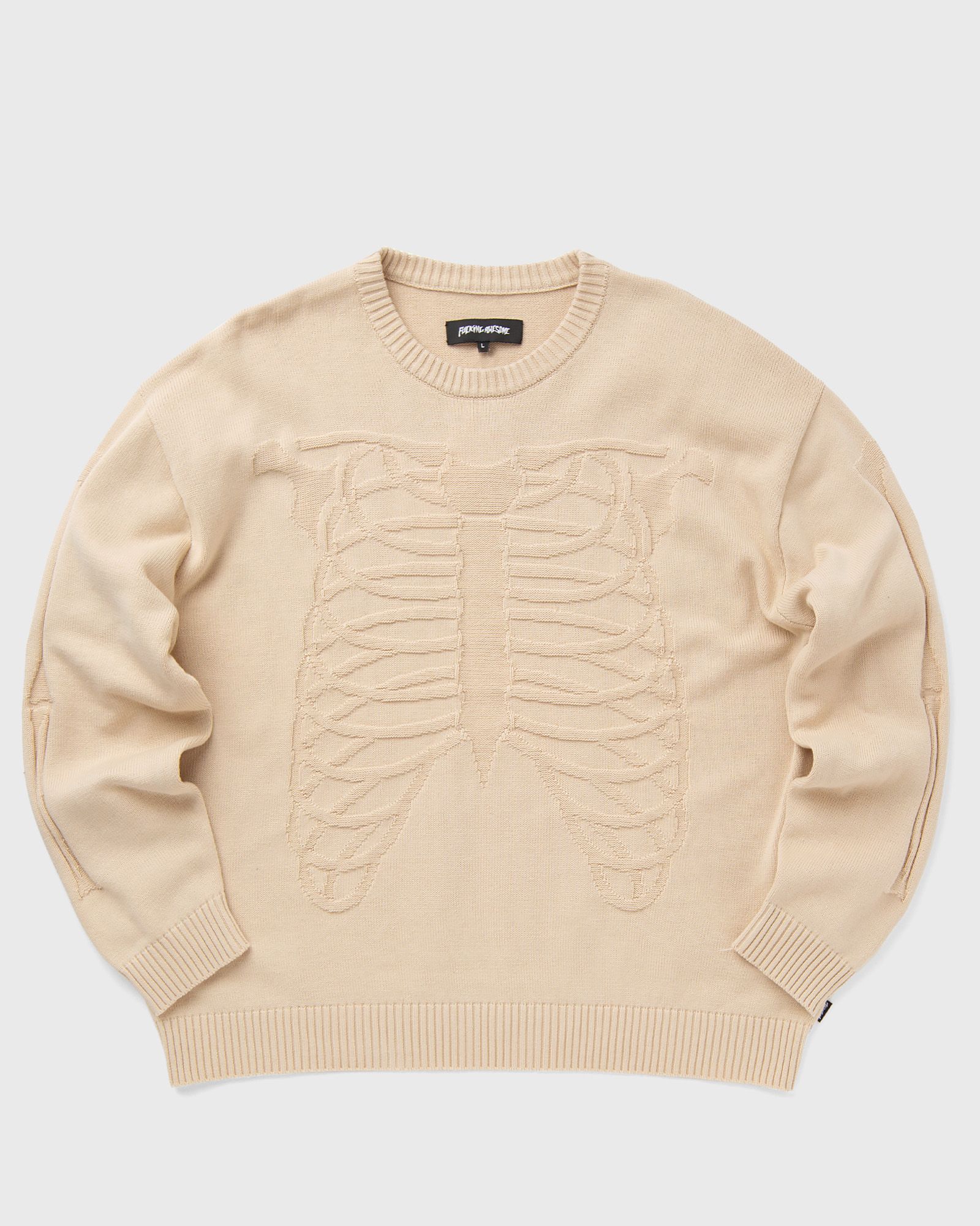 Fucking Awesome Skeleton Sweater men Sweatshirts beige in Größe:M von Fucking Awesome