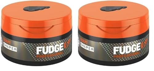 Fudge Professional Hair Shaper | Haarwachs für Männer | Mittlerer Halt texturierendes Haargel, mattes Finish und langer Halt – 75 g (Packung mit 2) von Fudge