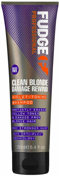 Fudge Clean Blonde Damage Rewind Violet Toning Shampoo 250 ml von Fudge