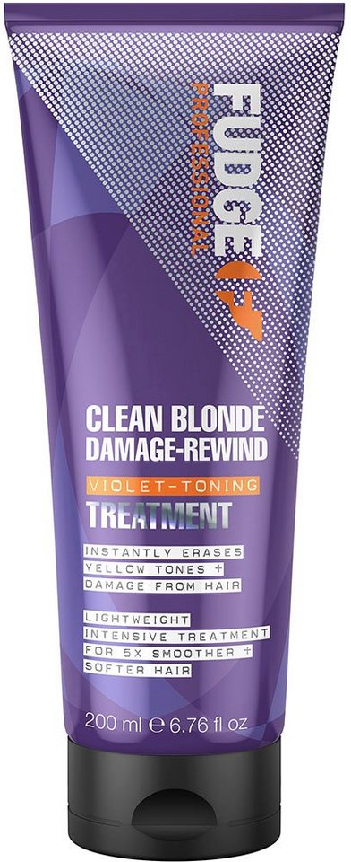 Fudge Haarkur Clean Blonde Damage Rewind Violet-Toning Treatment von Fudge