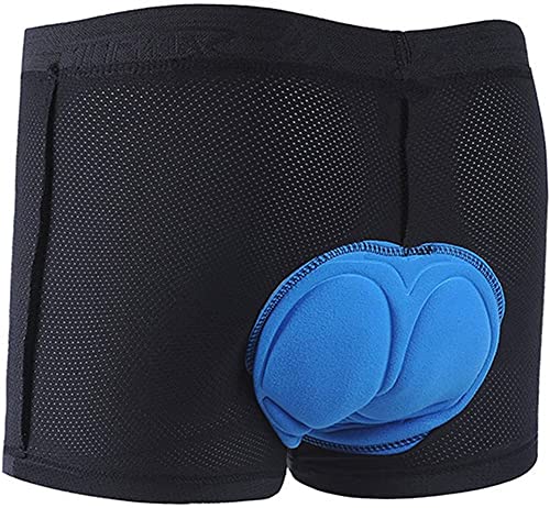 Fueegue Radlerhose Herren mit Sitzpolster Radunterhose Unterwäsche 3D Atmungsaktive Fahrradhose Herren Radunterhose Herren Fahrrad Unterhose von Fueegue