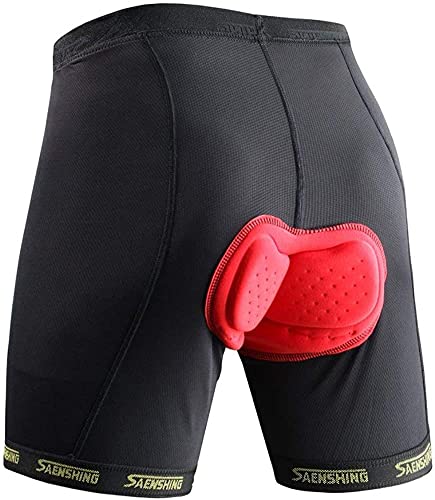 Fueegue Radlerhose Herren mit Sitzpolster Radunterhose Unterwäsche 3D Atmungsaktive Fahrradhose Herren Radunterhose Herren Fahrrad Unterhose von Fueegue