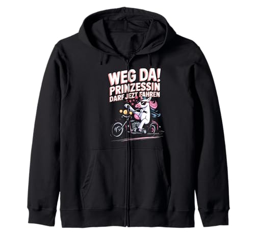 Fahrprüfung Mädchen Lustiges Motorrad Einhorn Kapuzenjacke von Führerscheinprüfung Motorrad Geschenk