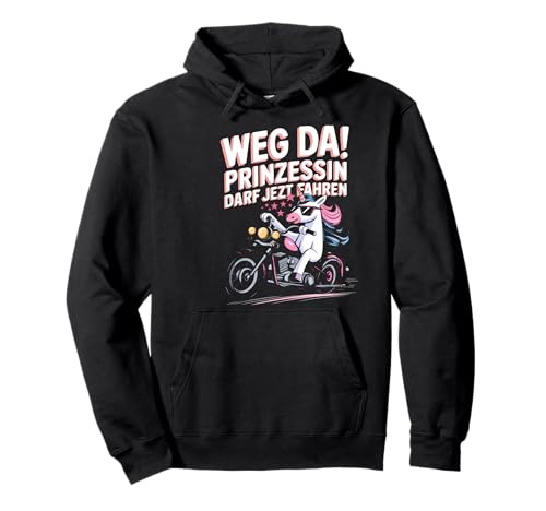Fahrprüfung Mädchen Lustiges Motorrad Einhorn Pullover Hoodie Fahrprüfung Mädchen Lustiges Motorrad Einhorn Pullover Hoodie von Führerscheinprüfung Motorrad Geschenk