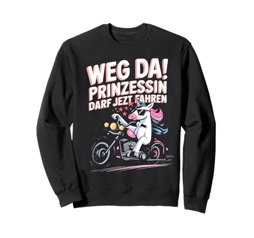 Fahrprüfung Mädchen Lustiges Motorrad Einhorn Sweatshirt Fahrprüfung Mädchen Lustiges Motorrad Einhorn Sweatshirt von Führerscheinprüfung Motorrad Geschenk