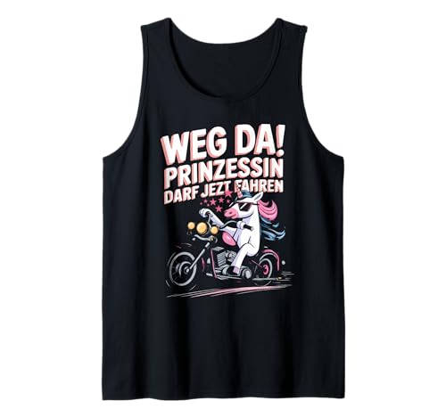 Fahrprüfung Mädchen Lustiges Motorrad Einhorn Tank Top Fahrprüfung Mädchen Lustiges Motorrad Einhorn Tank Top von Führerscheinprüfung Motorrad Geschenk
