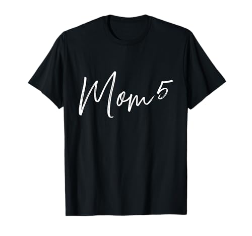 Fünffache Mama hoch 5 T-Shirt Fünffache Mama hoch 5 T-Shirt von Fünffache Mama Geschenke