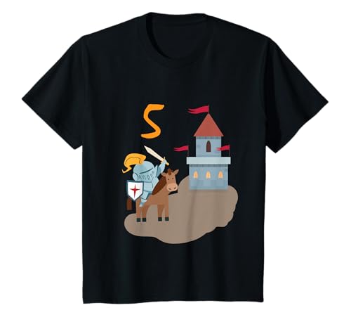 Kinder Fünfter Kindergeburtstag Ritter T-Shirt 5 jährige Jungen T-Shirt Kinder Fünfter Kindergeburtstag Ritter T-Shirt 5 jährige Jungen T-Shirt von Fünfter Geburtstag Geschenk T-Shirt Jungen 5 Jahre