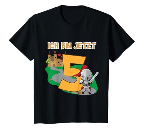 Geburtstag Achtung Ich Bin 5 Jahre Ritter Jungen T-Shirt Geburtstag Achtung Ich Bin 5 Jahre Ritter Jungen T-Shirt von Fünfter Geburtstag Kinder Sprüche Designs