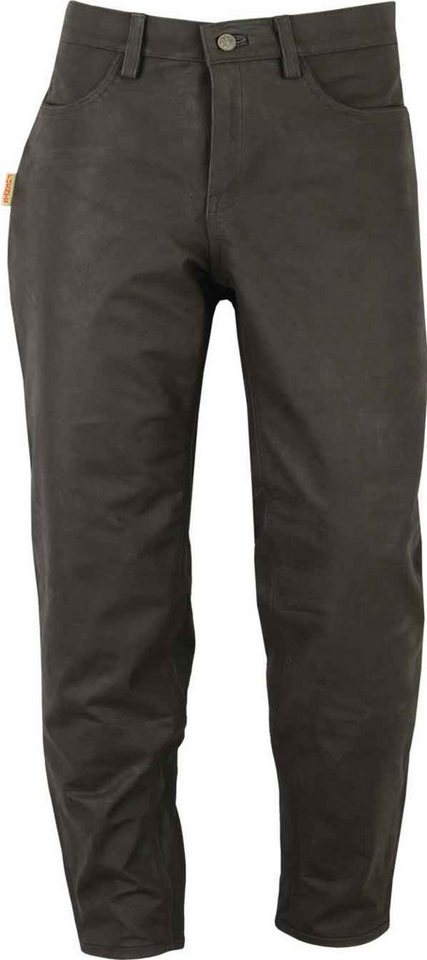Fuente Leather Wears Lederhose Jagdhose Leder Herren, Büffelleder, Jagdlederhose mit Messertasche Stiefelhose Leder echtes Nubuk Leder von Fuente Leather Wears
