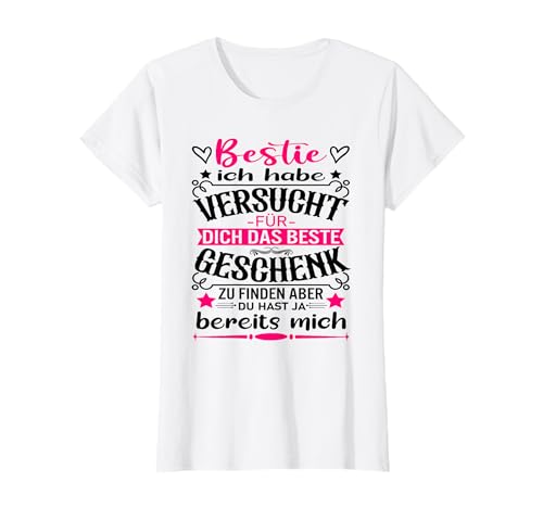 BFF Bestie Das Beste Geschenk Beste Freundin BFFS Mädchen T-Shirt BFF Bestie Das Beste Geschenk Beste Freundin BFFS Mädchen T-Shirt von Für BFF Geschenke Für Beste Freundinnen Geschenk