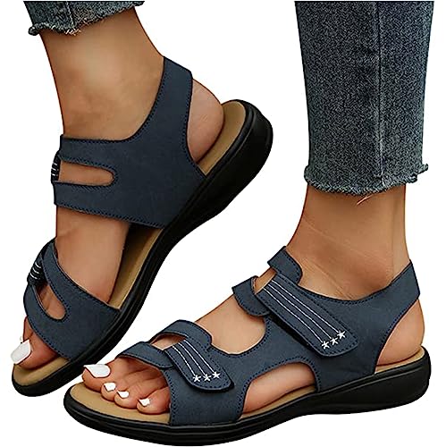 Orthopädische Sandalen Für Damen Sommer Atmungsaktiv Offener Zeh Retro Sandaletten Komfort Walking Pantoffeln with Arch Support PU-Leder Plateau Sandals Freizeit Strandschuhe,003,40EU Orthopädische Sandalen Für Damen Sommer Atmungsaktiv Offener Zeh Retro Sandaletten Komfort Walking Pantoffeln with Arch Support PU-Leder Plateau Sandals Freizeit Strandschuhe,003,40EU von Fufizu