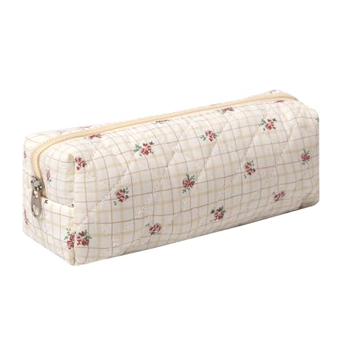 Fufumin Federmäppchen, Büro, Uni, Schule, Aufbewahrungstasche, Organizer, Make-up-Tasche, Kosmetiktasche, ästhetisch, niedliches Stifteetui, Karierte Blume, Niedliches Federmäppchen, ästhetisches Fufumin Federmäppchen, Büro, Uni, Schule, Aufbewahrungstasche, Organizer, Make-up-Tasche, Kosmetiktasche, ästhetisch, niedliches Stifteetui, Karierte Blume, Niedliches Federmäppchen, ästhetisches von Fufumin