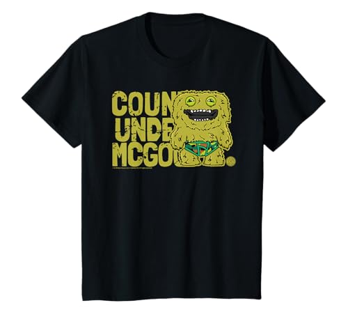 Count Underoo McGoo Grüner Wellensittich Fuggler Monster Text für Kinder T-Shirt von Fuggler