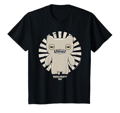 Fuggler Munch Munch Grey Originals Retro Japanischer Text Kinder T-Shirt von Fuggler