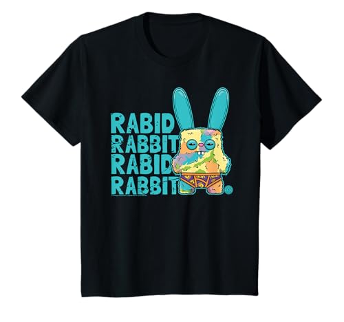 Rabid Rabbit Multi Wellensittich Fuggler Monster Text Kinder T-Shirt von Fuggler