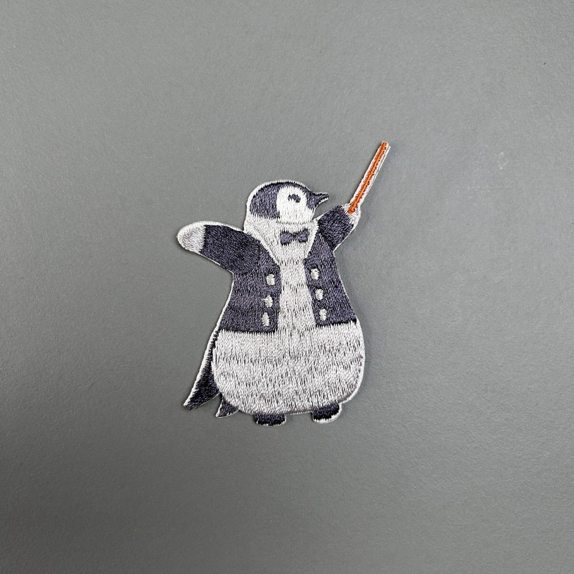 Pinguin Aufnäher - Gestickter Patch Zum Aufbügeln, Kleben Tiermotiv Flicken Für Kleidung Taschen Rucksäcke Diy Textilien Personalisierung von FuguSocken