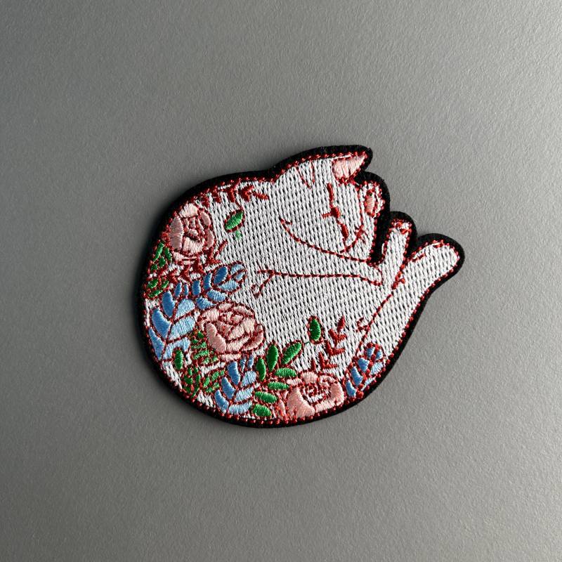 Schlafende Graue Katze Stickerei Aufnäher - Gestickter Patch Zum Aufbügeln Oder Nähen Süße Applikation Für Kleidung Taschen Textilien Diy Schlafende Graue Katze Stickerei Aufnäher - Gestickter Patch Zum Aufbügeln Oder Nähen Süße Applikation Für Kleidung Taschen Textilien Diy von FuguSocken