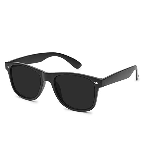 Fuisetaea Outdoor Retro Distance Polarized Myopia Sonnenbrille -1.00 Driving Tinted Grey Nearsighted Brille von Fuisetaea