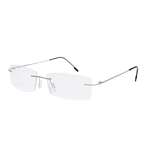 Randlose Lesebrille Leichte Titan-Leserbrillen Männer Frauen +0.50 von Fuisetaea