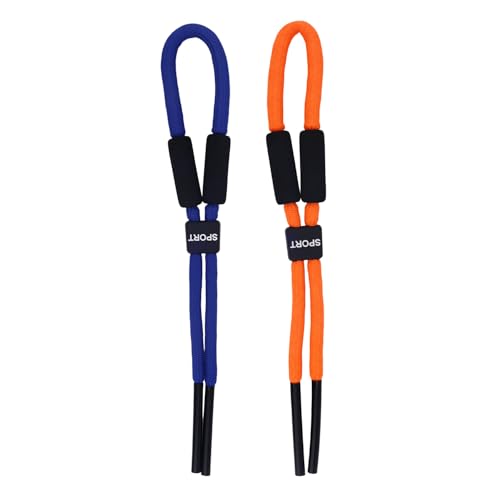 Fukaisu 2stk Schwimmende Sonnenbrillen-Band, Verstellbar Brillen-Halter für Männer Frauen Schwimmfähig Auftriebs-Brillenschlaufe für Wassersport-Brillen Bootfahren Kajakfahren Angeln (Blau, Orange) Fukaisu 2stk Schwimmende Sonnenbrillen-Band, Verstellbar Brillen-Halter für Männer Frauen Schwimmfähig Auftriebs-Brillenschlaufe für Wassersport-Brillen Bootfahren Kajakfahren Angeln (Blau, Orange) von Fukaisu