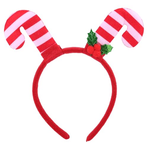 Weihnachts Stirnband mit Zuckerstangenmotiv, Rot-Weiß Gestreifter Süßer Haarreif Festliches Haar Accessoire für Kinder und Erwachsene Dekoration für Weihnachtsfeiern Weihnachts Stirnband mit Zuckerstangenmotiv, Rot-Weiß Gestreifter Süßer Haarreif Festliches Haar Accessoire für Kinder und Erwachsene Dekoration für Weihnachtsfeiern von Fukaisu