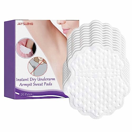 Achselpads | 20 Stück Selbstklebend Achsel Schweiß Pads | Baumwolle Achsel Schwitzen Pads | Antischweißpads Für Damen Und Herren von Fukamou