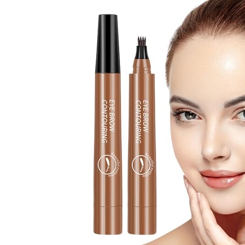 Augenbrauen-Microblading-Stift, Wasserfester Stift Mit 4 Gabelspitzen Für Augenbrauen, Flüssiger Augenbrauenstift, Langlebiger Augenbrauen-Microblading-Stift, Augenbrauen-Make-up Augenbrauen-Microblading-Stift, Wasserfester Stift Mit 4 Gabelspitzen Für Augenbrauen, Flüssiger Augenbrauenstift, Langlebiger Augenbrauen-Microblading-Stift, Augenbrauen-Make-up von Fukamou