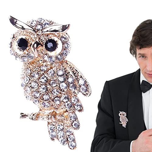 Eule Brosche Pin,Erstellt Strass Kristall Eule Mode Brosche, Beauty Brosche Pin Schals Schal Clip Für Damen Damen Mädchen Eule Brosche Pin,Erstellt Strass Kristall Eule Mode Brosche, Beauty Brosche Pin Schals Schal Clip Für Damen Damen Mädchen von Fukamou