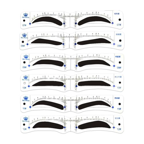 Fukamou Augenbrauenschablonen,Augenbrauen Schablone, Make-up-Brauen-Vorlage - Make-up-Brauen Schablone, Modisches Formwerkzeug Für Faule Männer Und Jungen, Einfache Make-up-Anwendung von Fukamou