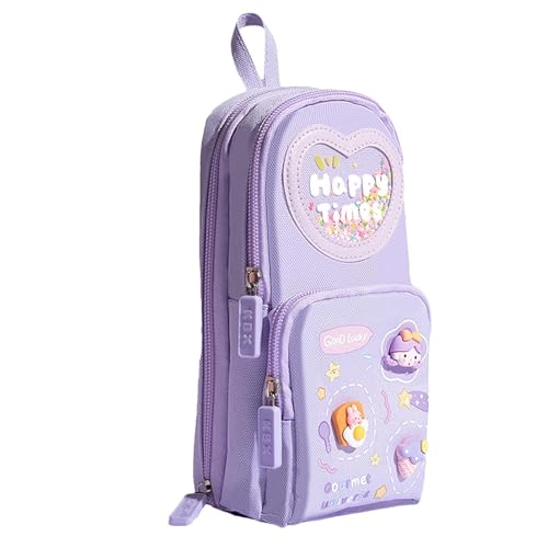 Fukamou Federmäppchen, Mini-Rucksack-Federmäppchen, Großes Federmäppchen, Mini-Schultasche, Stehendes Federmäppchen, Großes Fassungsvermögen, Stifttasche Für Mädchen, Schule, College von Fukamou