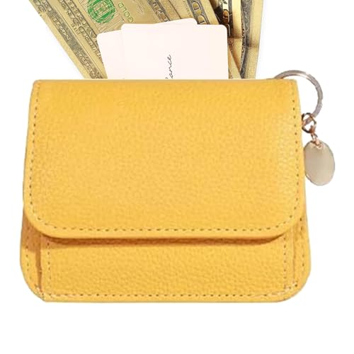 Fukamou Geldbörse, Kleine Geldbörse,Reißverschluss-Kartenhalter-Geldbörse Aus PU-Leder | Kompakte, Handgefertigte Kleine Reise-Geldbörse- Für Ausweis Und Schlüssel von Fukamou