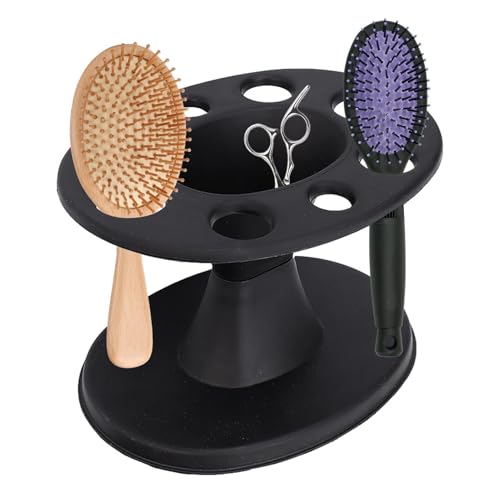 Fukamou Haarbürstenhalter Organizer - Mehrzweck-Kammhalter Mit Großem Fassungsvermögen | Langlebiges Friseurzubehör, Tragbarer- Make-up-Pinselhalter Für Haarstyling-Kämme von Fukamou