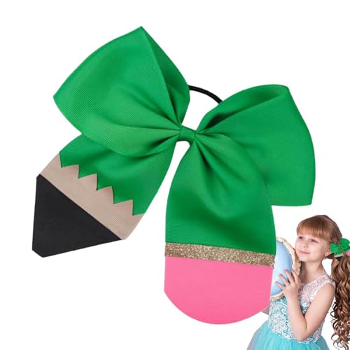 Fukamou Haarspangen Für Den Schulanfang, Haarschleifen Für Mädchen | Gelbe Bleistift Haarschleifen Haarspange - Haarschmuck Für Den -Schulanfang Haarschmuck Für Mädchen Alligator-Haarschleife von Fukamou