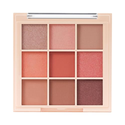 Fukamou Lidschatten-Make-up-Palette, 9-Farben-Lidschatten-Palette - Schimmernde Glitzer-Make-up-Palette, Lidschatten-Make-up-Palette Für Frauen Und Mädchen von Fukamou