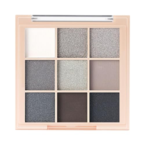 Fukamou Lidschatten-Make-up-Palette, 9-Farben-Lidschatten-Palette - Schimmernde Glitzer-Make-up-Palette, Lidschatten-Make-up-Palette Für Frauen Und Mädchen von Fukamou