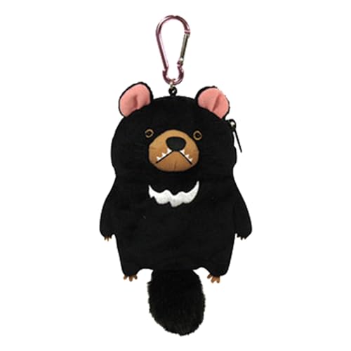 Fukamou Münzgeldbörse Niedliche Plüsch-Geldbörse - Plüsch-Geldbörse Damen-Geldbörse, Lustiger Tier-Geldbörsen-Anhänger Für -Damen Und Mädchen von Fukamou