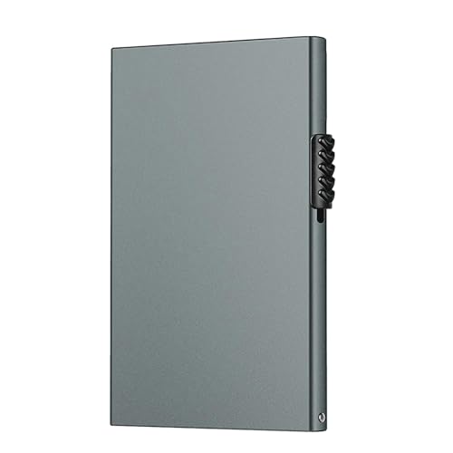 Fukamou Pop-Up-Geldbörse, Pop-Up-Karten-Geldbörse,Schlanker Kreditkartenhalter Mit Aluminiumlegierung | Tragbares Kartenetui Aus -Metall, Wasserdichtes Und Langlebiges, Schlankes Portemonnaie Für von Fukamou