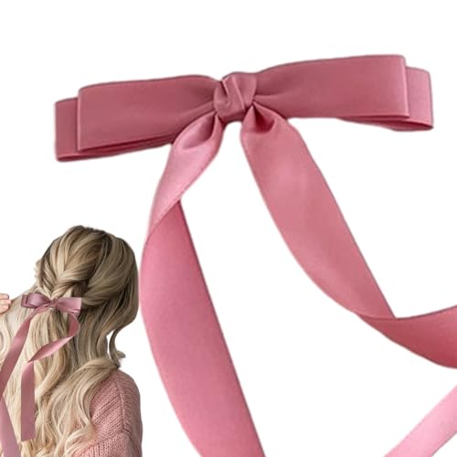 Fukamou Schleifen Für Haare,Haarschleifen Für Frauen - Haarschleifen Aus Satinband Mit Schleife | Modischer Süßer Haarschmuck Mit- Krokodilklemme, Haarschleifen-Haarspangen Für Mädchen Und Frauen von Fukamou