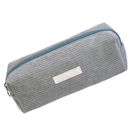 Fukamou Schreibwaren-Organizer, Bleistiftbeutel Für Mädchen | Cord-Briefpapier-Bleistift-Organizer-Tasche,Tragbare Bleistift-Box -Mit Reißverschluss Für Grundschule, Mittelschule, Oberschule von Fukamou