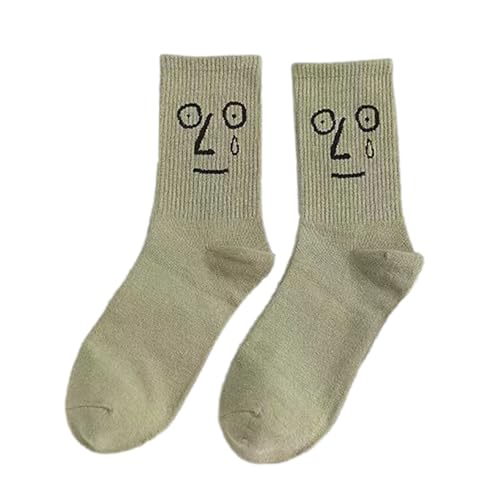 Interessante Runde Socken, Interessante Emotionale Persönlichkeitssocken, Trendige Ausdruckssocken, Schweißabsorbierende Und Atmungsaktive Strü pfe von Fukamou