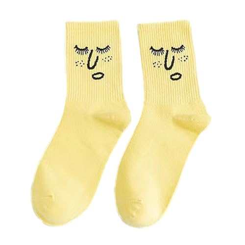 Interessante Runde Socken, Interessante Emotionale Persönlichkeitssocken, Trendige Ausdruckssocken, Schweißabsorbierende Und Atmungsaktive Strü pfe von Fukamou