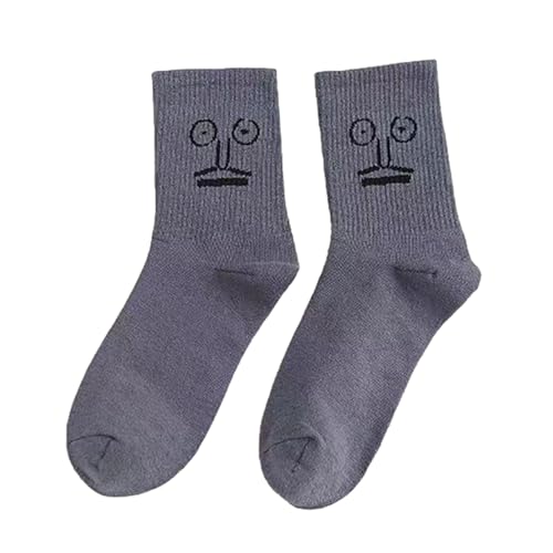 Interessante Runde Socken, Interessante Emotionale Persönlichkeitssocken, Trendige Ausdruckssocken, Schweißabsorbierende Und Atmungsaktive Strü pfe von Fukamou