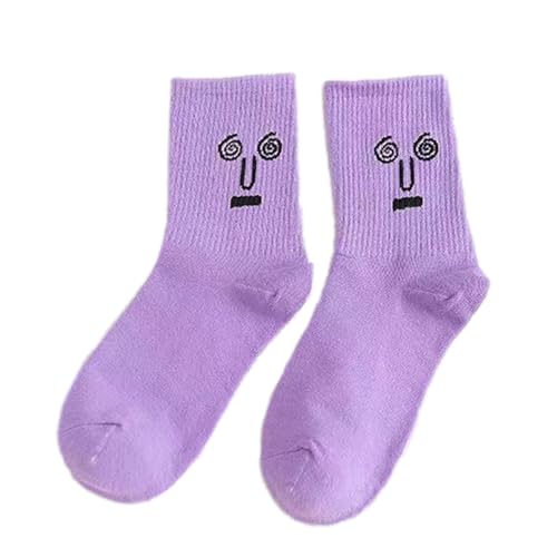 Interessante Runde Socken, Interessante Emotionale Persönlichkeitssocken, Trendige Ausdruckssocken, Schweißabsorbierende Und Atmungsaktive Strü pfe von Fukamou