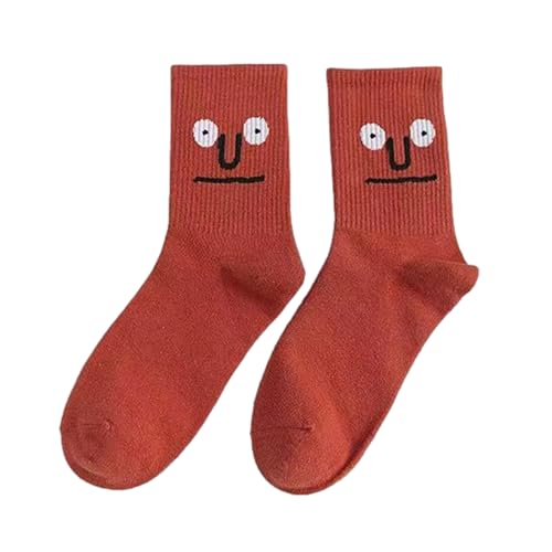 Interessante Runde Socken, Interessante Emotionale Persönlichkeitssocken, Trendige Ausdruckssocken, Schweißabsorbierende Und Atmungsaktive Strü pfe von Fukamou