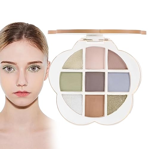 Make-up-Lidschatten-Palette | 9-Farben-Make-up-Palette - Lidschatten-Palette, mischbare natürliche Farben, Make-up-Paletten für langanhaltende Lidschatten, Geschenk für Frauen und Mädchen Fukamou von Fukamou