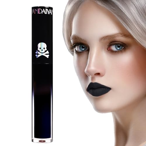 Matte Flüssiger Lippenstift, Antihaft-Becher, Nicht Verblassender Lip Gloss, Glänzender Langanhaltender Lipgloss Für Halloween Party Maskerade Cosplay von Fukamou