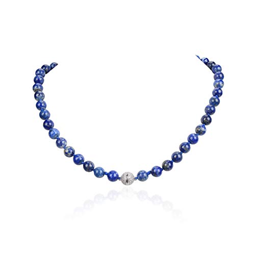 Fukugems Naturstein Kette für Damen Mann Edelstein Perlen Kette Geburtsstein Kette Lapis Lazuli Kette Fukugems Naturstein Kette für Damen Mann Edelstein Perlen Kette Geburtsstein Kette Lapis Lazuli Kette von Fukugems