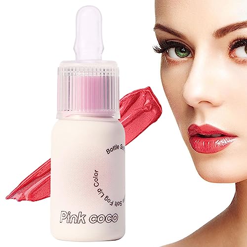 Aufpolsterndes Lippenöl,Mirror Glaze aufpolsterndes, feuchtigkeitsspendendes Lippenöl in Milchflaschenform - Lippenfleck, langanhaltender Lippenfüller, Lippen-Make-up für Mädchen und Frauen, Fulenyi von Fulenyi